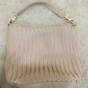 Deux Lux Woven Vegan Leather Handbag